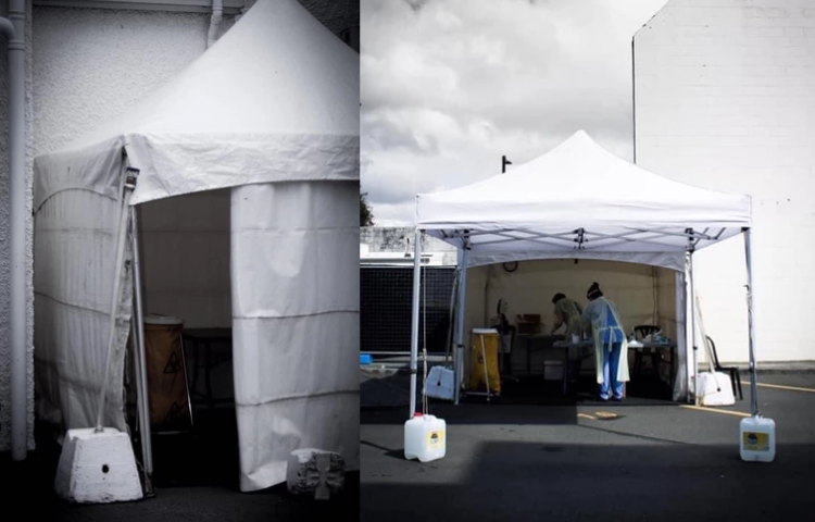 Covid test tents stolen from Napier Assessment Centre