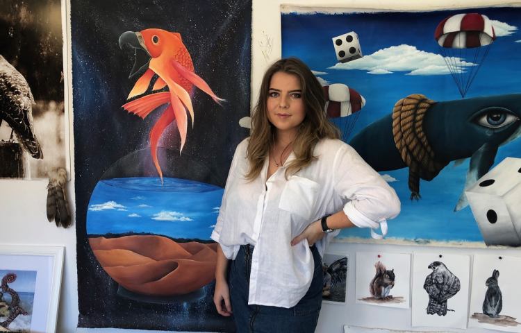 ‘Artivist’ and EIT student Lara exhibits at Art-x
