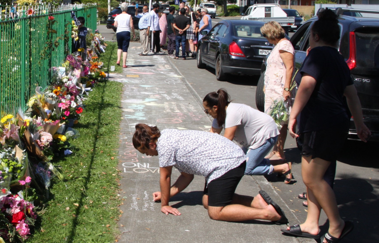 Bay locals flock to pay their respects outside Hastings Islamic centre