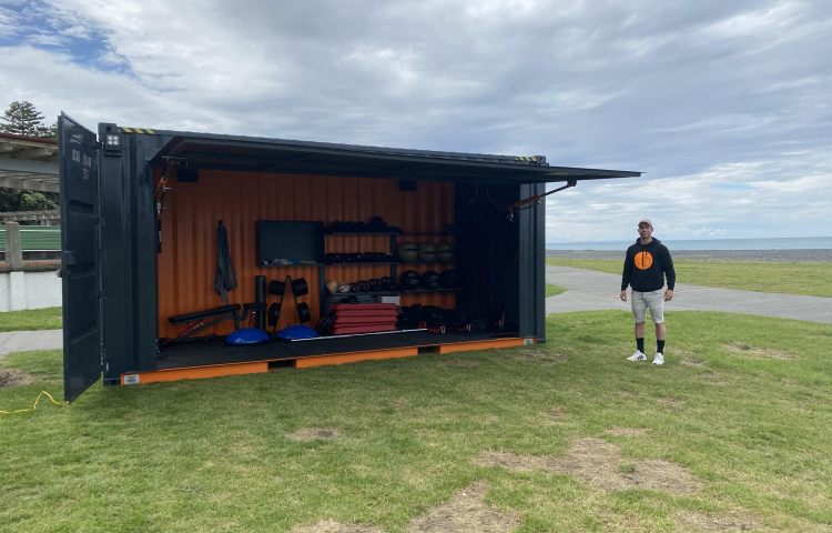 Beach-based fitness pod opens on Napier’s Marine Parade
