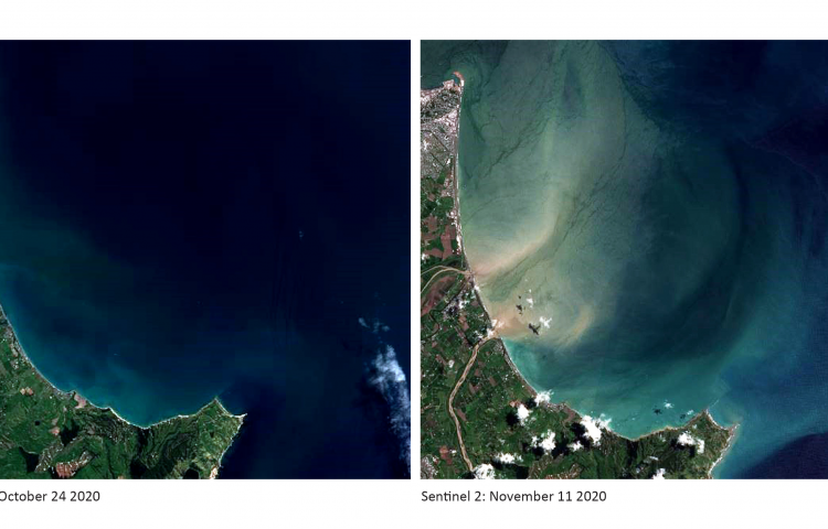 Before and after the flood: Satellite imagery shows scale of erosion problem