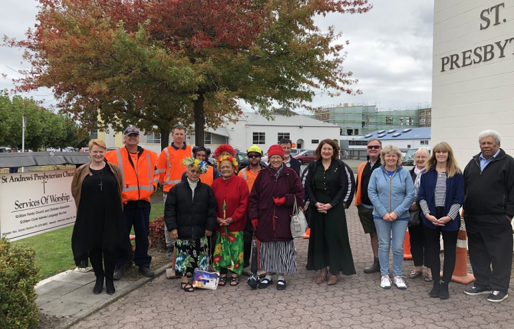 Blessing held for Hastings church’s garden development