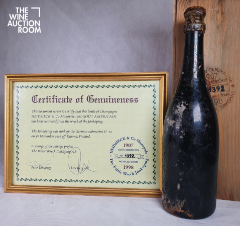 Century old champagne recovered from a shipwreck sells at auction in New Zealand