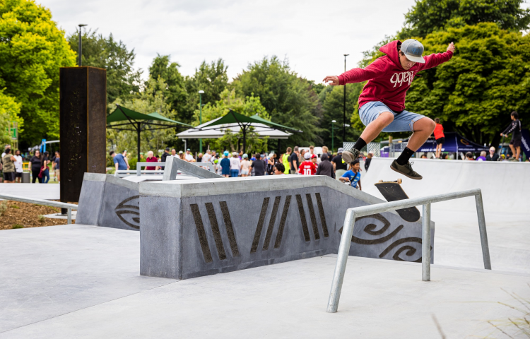 Crowds flock to new Flaxmere Skate Plaza opening celebration