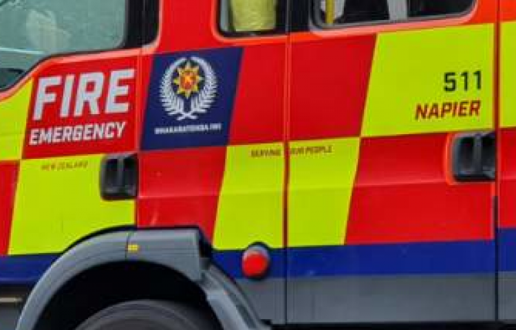 Emergency services battle "well-involved" truck fire, Napier