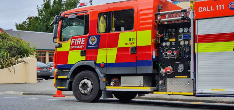 Fire crews working to extinguish "significant" blaze on ship at Napier Port