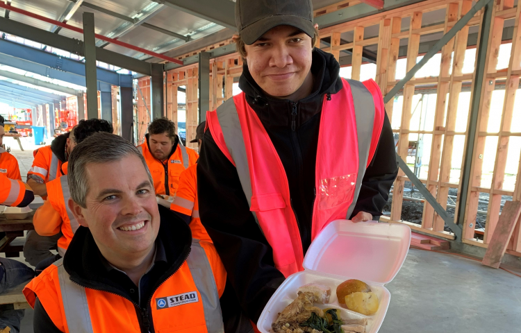 Flaxmere College students serve up Matariki hangi to thank builders