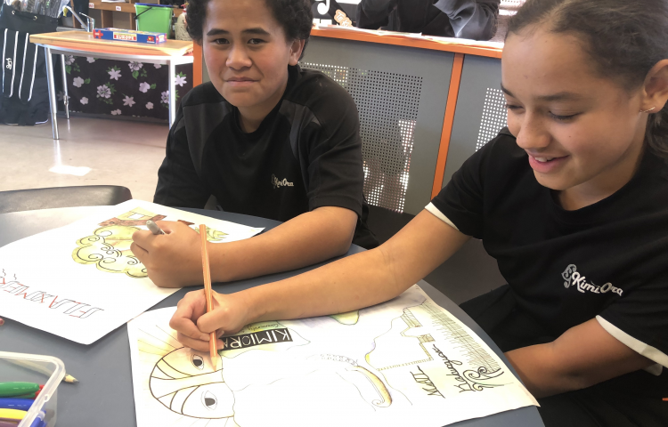 Flying the flag in Flaxmere with original art