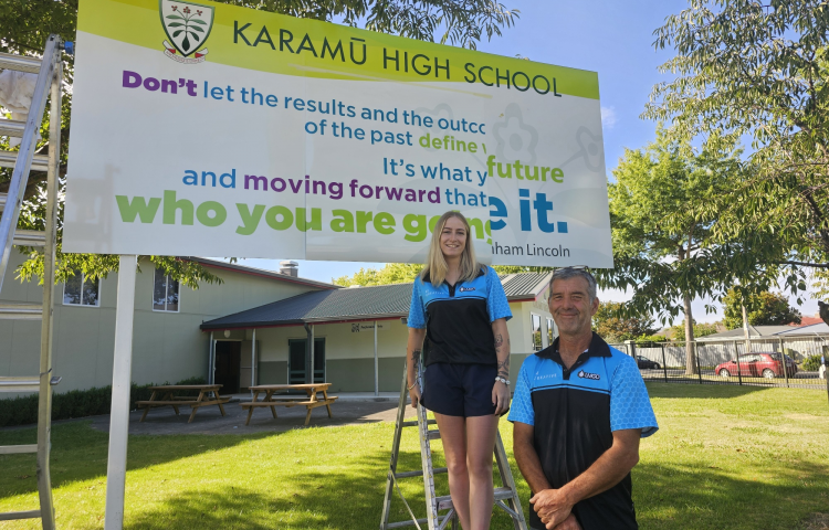 Former Karamū High School students help bring murals to life