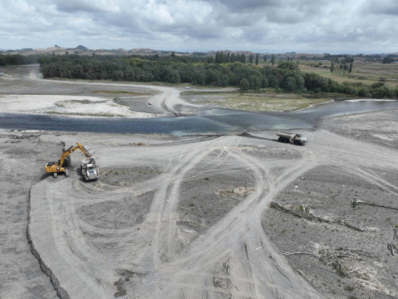 Gravel extraction exceeds targeted volumes
