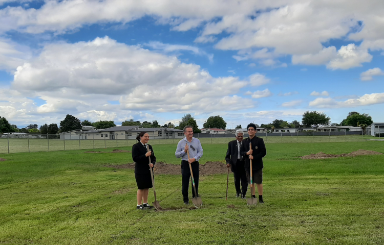 Ground-breaking ceremony marks beginning of Flaxmere College rebuild