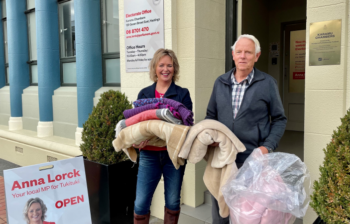 Hawke's Bay's local MPs throw all behind annual Blanket Drive