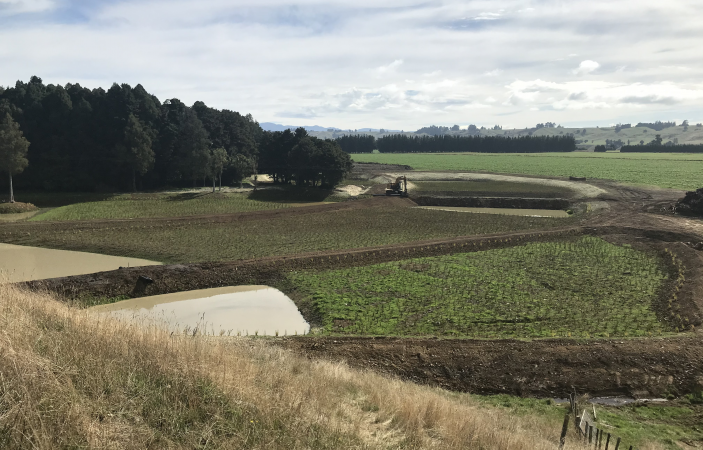 Large wetland being constructed in Tukipo, Central Hawke's Bay