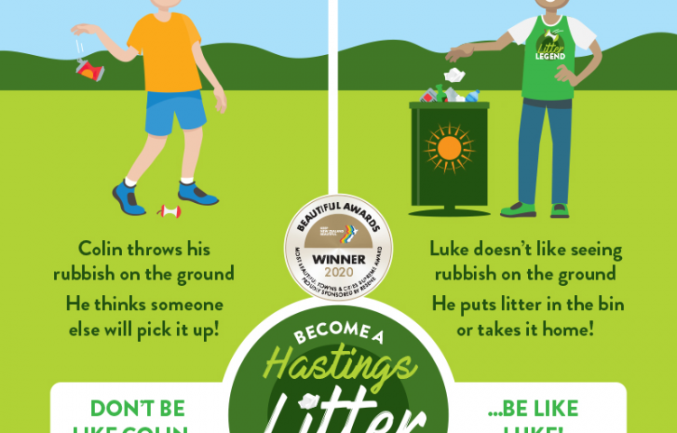 Let’s Keep Hastings Beautiful: put litter in a bin
