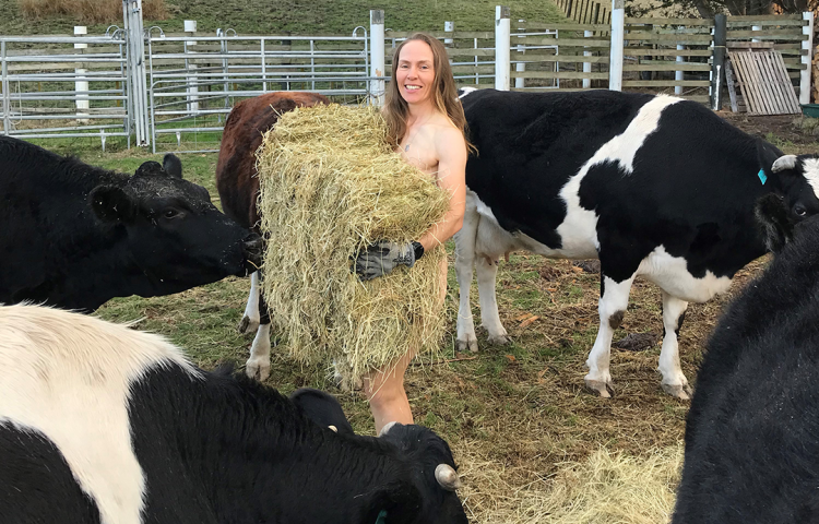 Local vet shaves head and bares all for worthy cause.