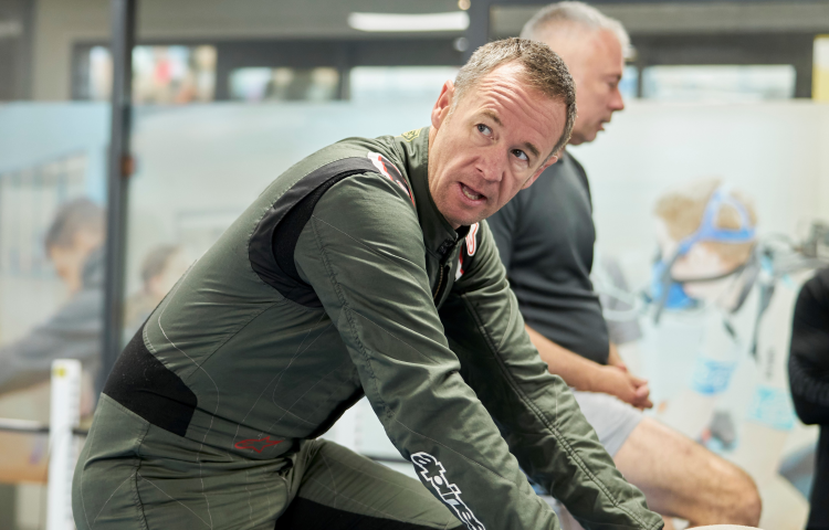 Motorsport legend Greg Murphy trains in EIT Institute of Sport and Health’s Heat Training Facility