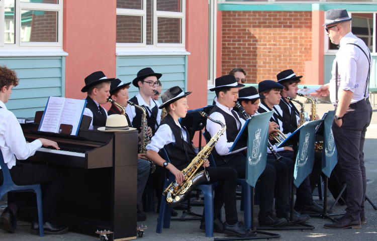 Napier Boys’ budding musicians playing to the beat of their own drum