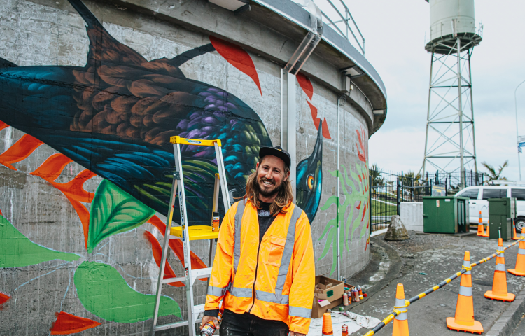 New mural for Napier Hill