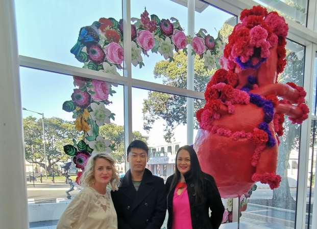 One Heart: a new floral artwork that’s blossoming at MTG Hawke’s Bay