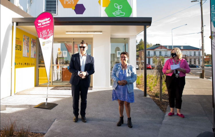 Socially distanced opening for Central Hawke’s Bay’s Knowledge and Learning Hub