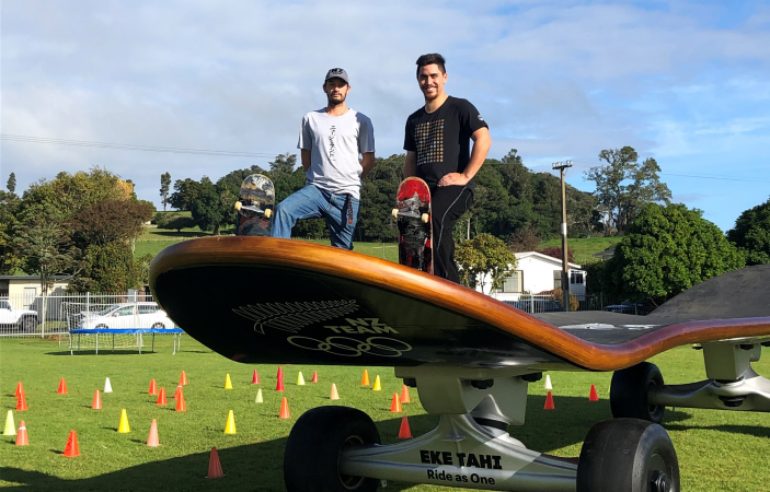 Supersized skateboard to visit Bay Skate on pre-Olympics promo tour