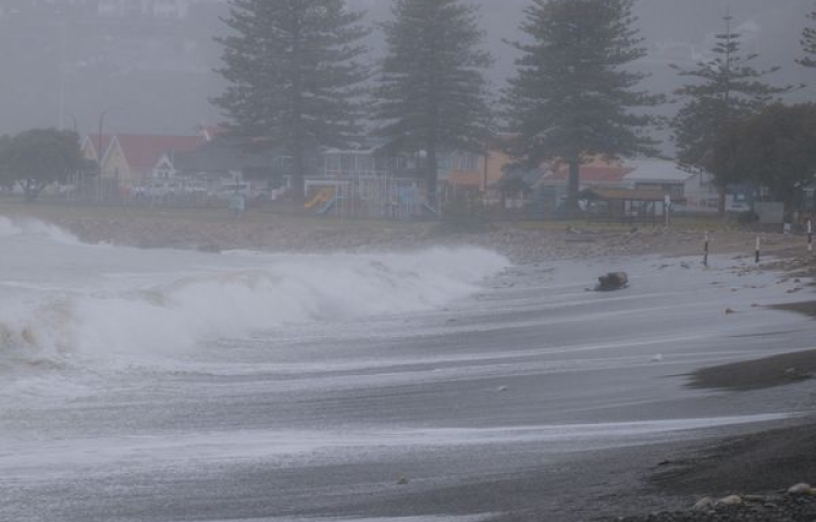 Surface flooding on roads around Hawke's Bay