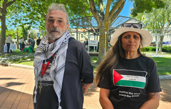 Video: Pro-Palestinian protestors rally in Hawke's Bay