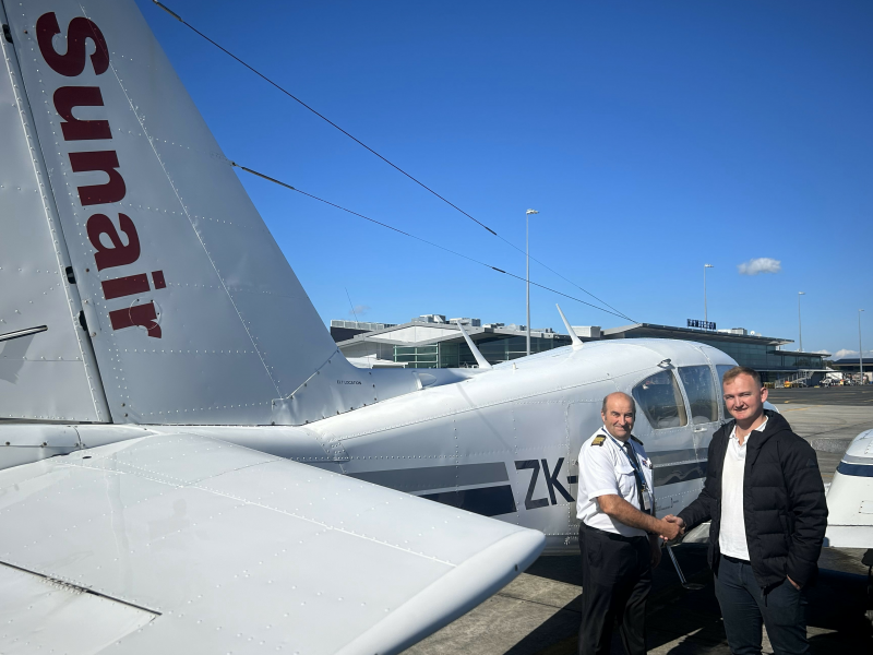 Video: Sunair launches weekday Napier –Tauranga – Hamilton service
