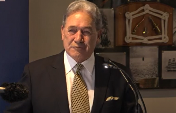 Video: Winston Peters addresses Napier crowd on campaign trail