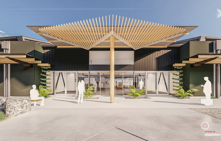 Work underway on Hawke's Bay Airport's new forecourt