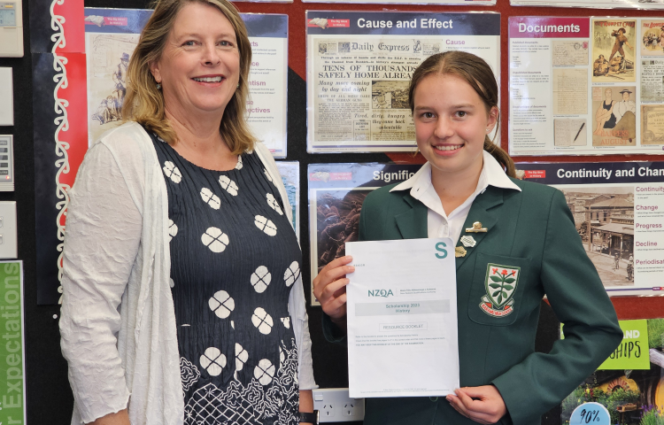 Year 11 student continues Karamū High School’s success in Scholarship History