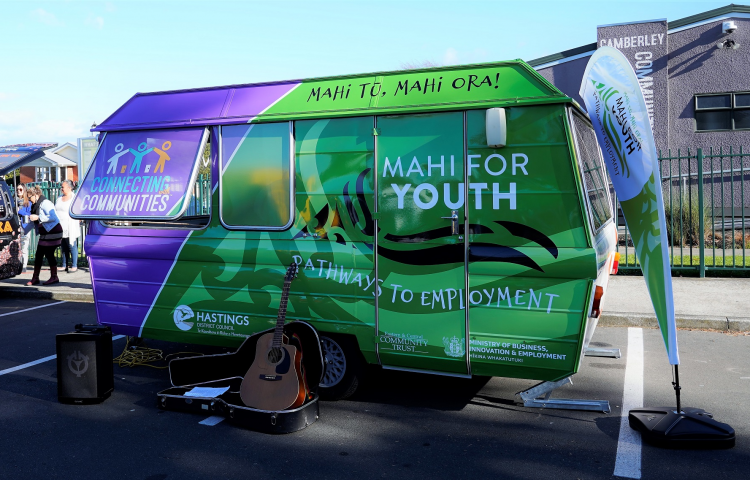 Youth employment programme goes mobile with caravan